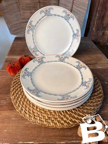 6 assiettes plates Saint-Amand Saint Amandinoise