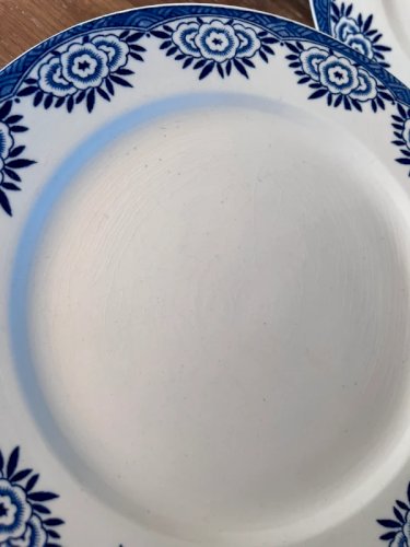 6 assiettes plates Sarreguemines Digoin modèle Capri