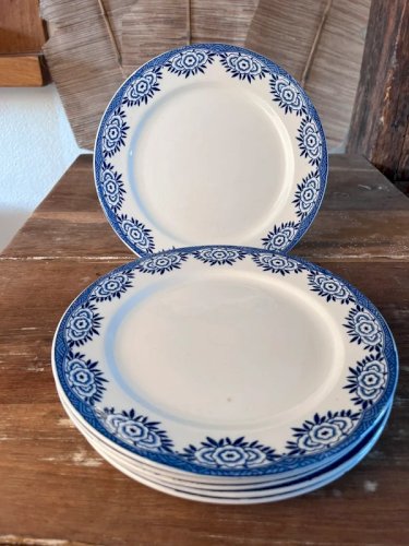 6 assiettes plates Sarreguemines Digoin modèle Capri
