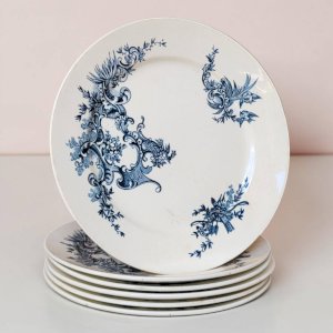 6 flat plates Terre de Fer BFK Regent model