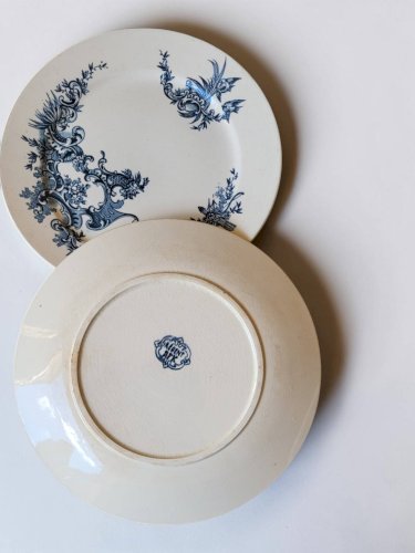 6 assiettes plates Terre de Fer BFK modèle Régent