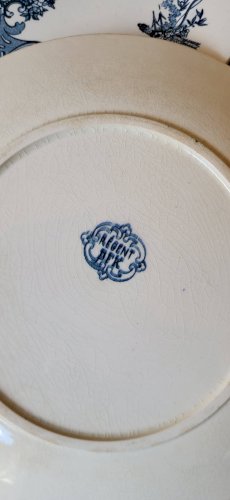 6 assiettes plates Terre de Fer BFK modèle Régent