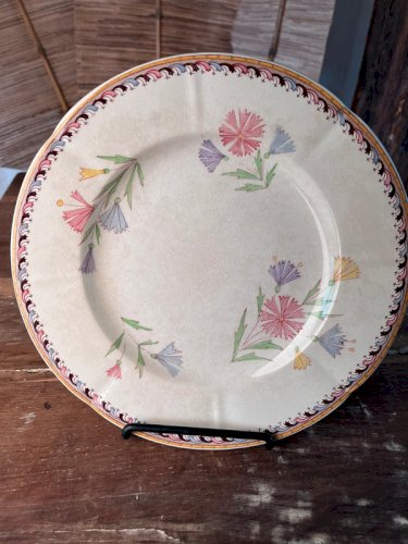 6 assiettes plates U&C Sarreguemines modèle Diogène