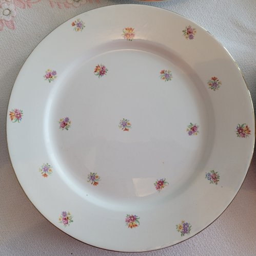 6 assiettes plates vintage de Digoin Sarreguemines décor floral