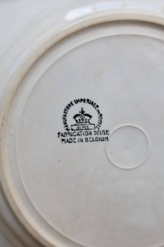 6 assiettes plates vintage – Faïencerie de Nimy