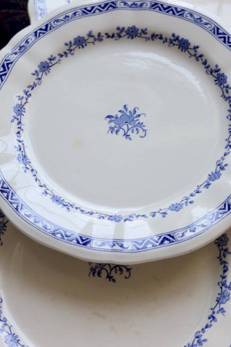 6 assiettes plates vintage Gien – Modèle “Royal”