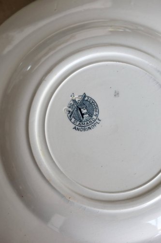 6 assiettes plates vintage terre de fer – Série Andrinople - Moulin des Lou