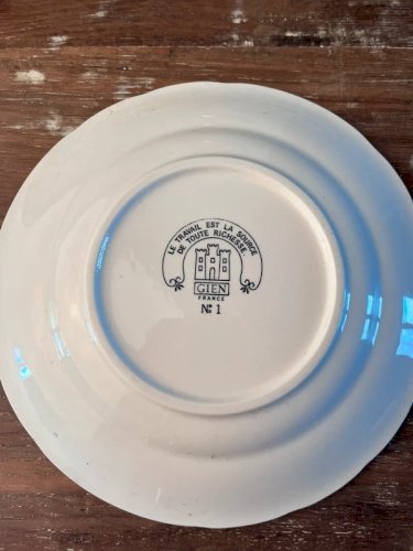 6 assiettes rébus Gien 1971