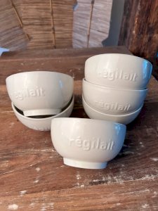 6 bols Régilait en faïence