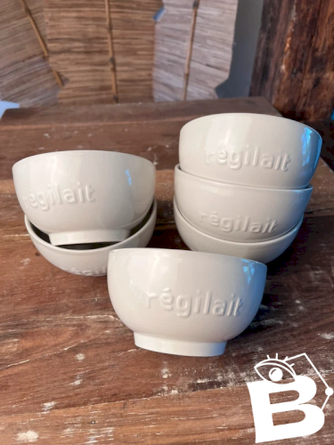 6 bols Régilait en faïence
