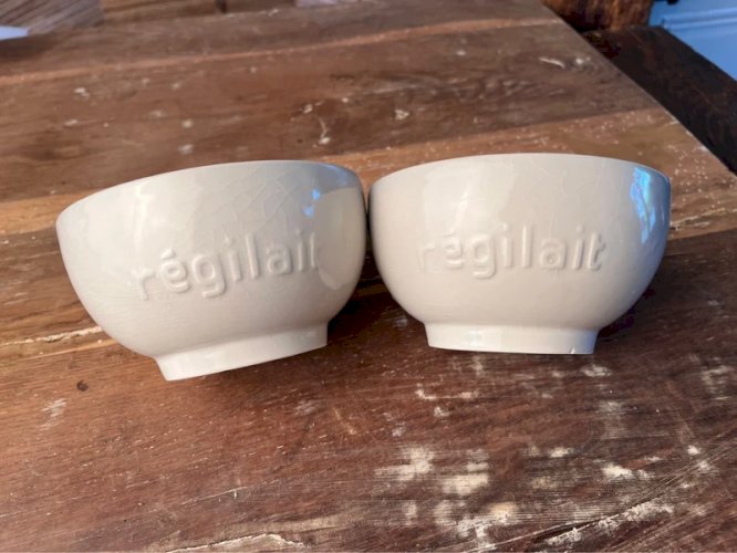 6 bols Régilait en faïence
