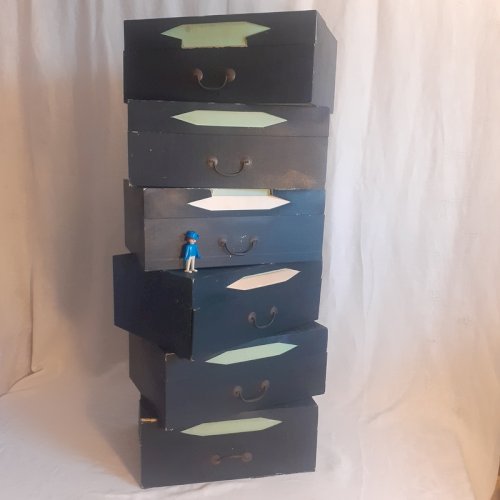 6 cartons anciens de cartonnier, archives, classeurs de notaire ref973