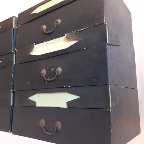 6 cartons anciens de cartonnier, archives, classeurs de notaire ref973