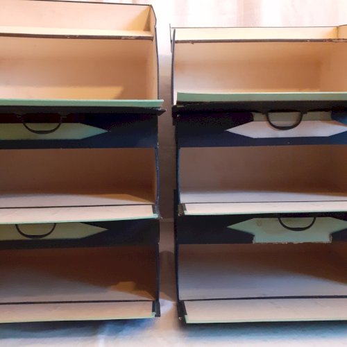 6 cartons anciens de cartonnier, archives, classeurs de notaire ref973