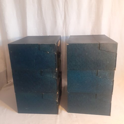 6 cartons anciens de cartonnier, archives, classeurs de notaire ref973