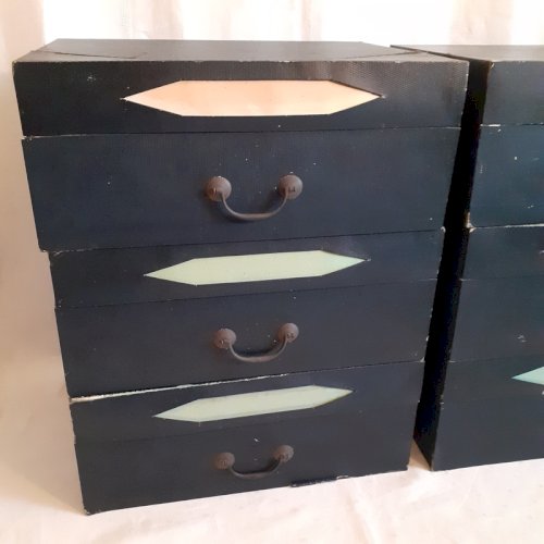 6 cartons anciens de cartonnier, archives, classeurs de notaire ref973