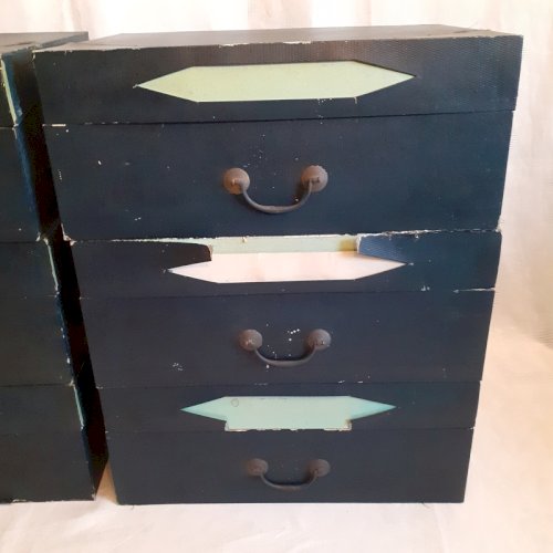 6 cartons anciens de cartonnier, archives, classeurs de notaire ref973