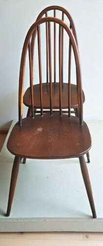 6 chaises / fauteuils Quaker modèle Windsor, Ercol 1950s