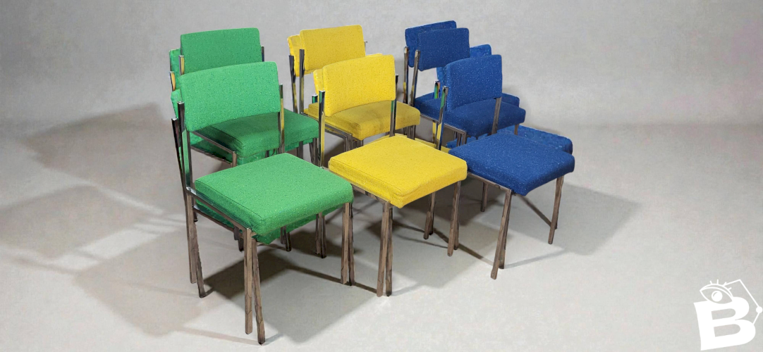 6 chaises Strafor 1970