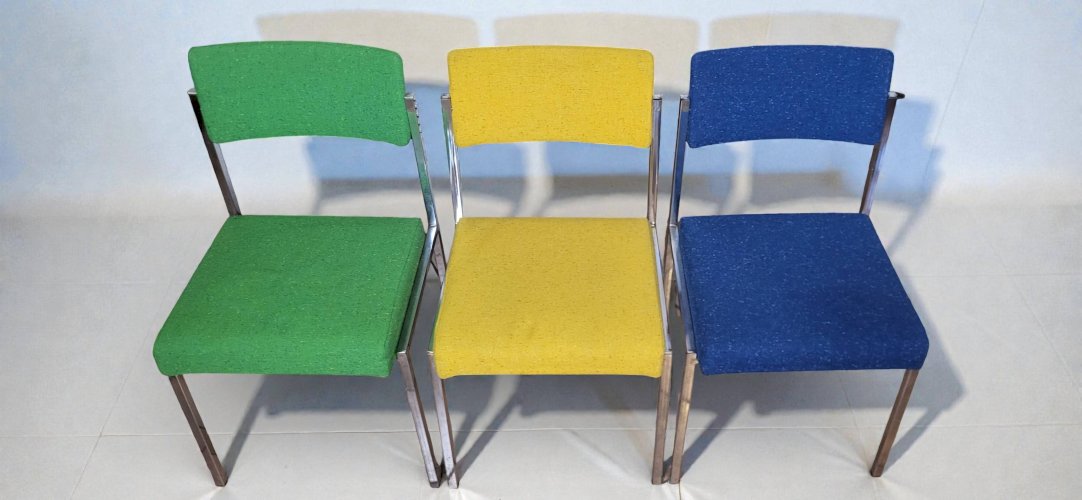 6 chaises Strafor 1970