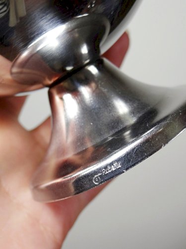 6 Coupelles à dessert sur pieds en Inox vintages style Bistrot