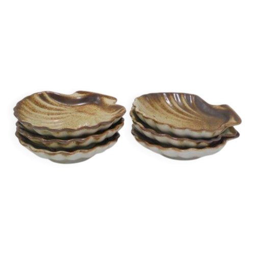 6 coupelles en grès