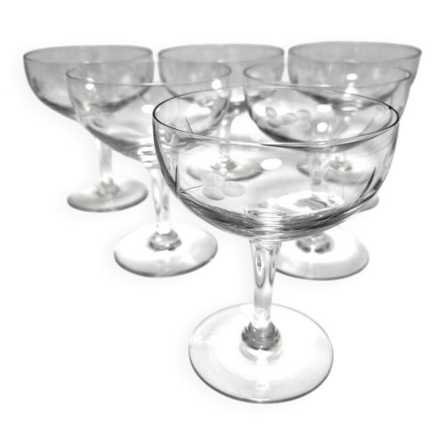 6 coupes à champagne