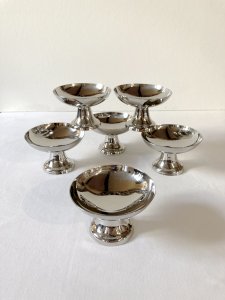 6 coupes à glace / dessert en inox