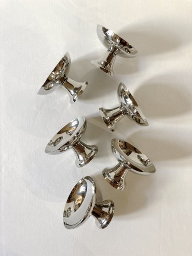 6 coupes à glace / dessert en inox