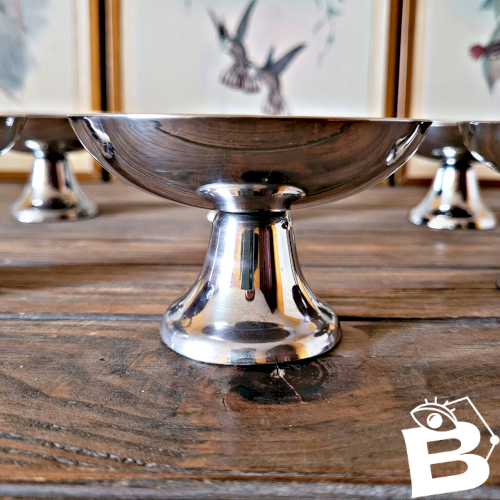 6 Coupes à glaces inox vintage Guy Degrenne (dessert, sorbet)