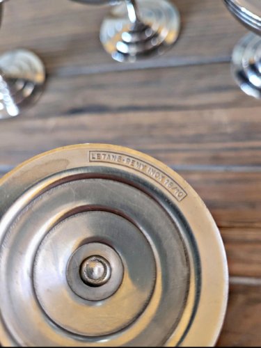 6 coupes à glaces vintage en inox Letang Remy