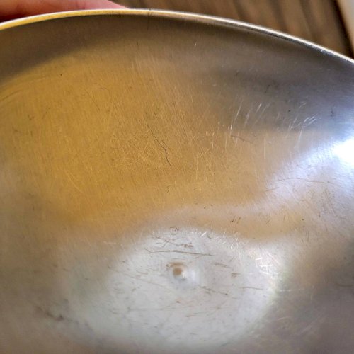 6 Coupes glaces dessert inox vintage année 70-80, forme ronde