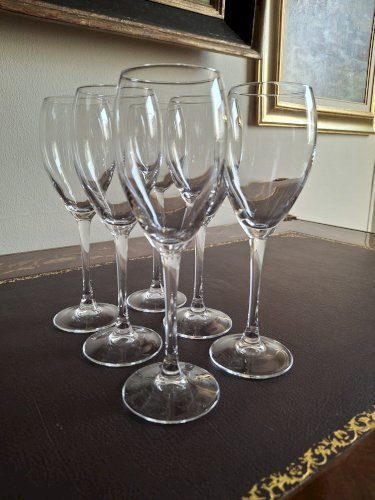 6 flutes à champagne en cristal d'Arques 25 cl