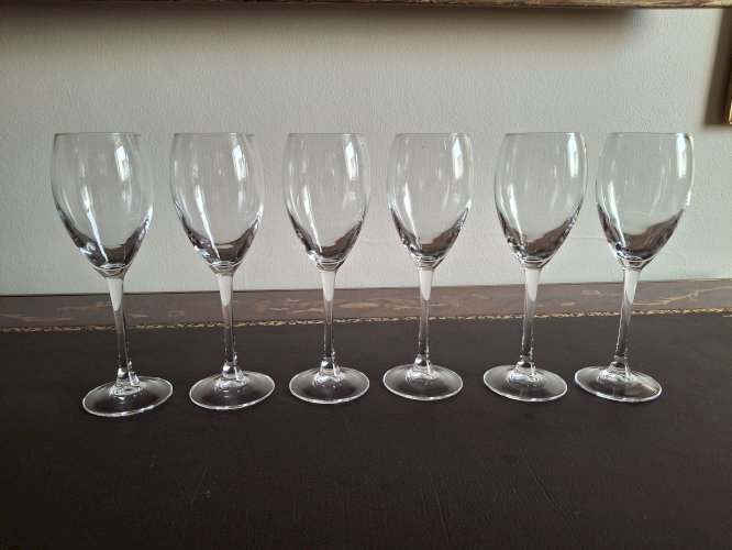 6 flutes à champagne en cristal d'Arques 25 cl