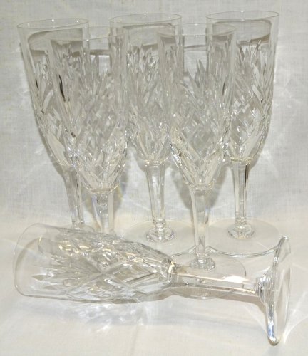 -6 FLUTES A CHAMPAGNE EN CRISTAL SAINT LOUIS MODELE CHANTILLY ART DE LA TABLE  D