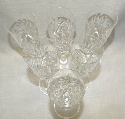 -6 FLUTES A CHAMPAGNE EN CRISTAL SAINT LOUIS MODELE CHANTILLY ART DE LA TABLE  D