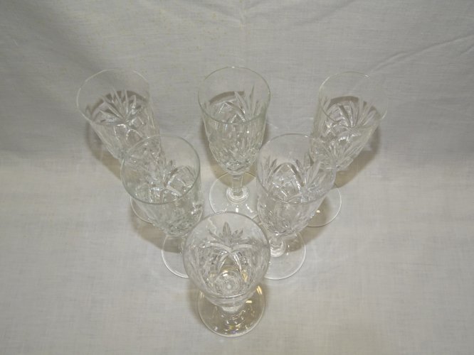 -6 FLUTES A CHAMPAGNE EN CRISTAL SAINT LOUIS MODELE CHANTILLY ART DE LA TABLE  D