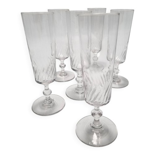 6 flûtes à champagne