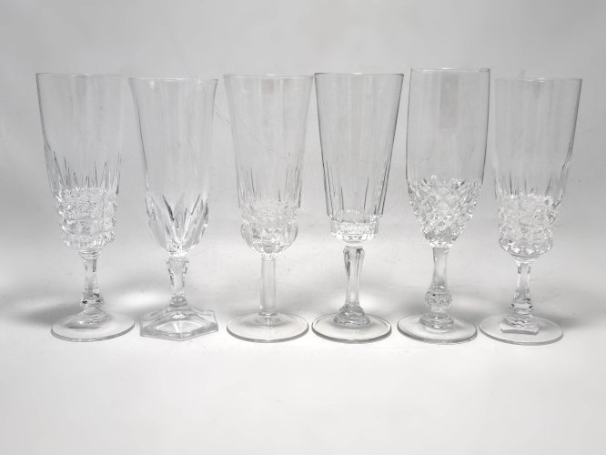 6 flûtes à champagne