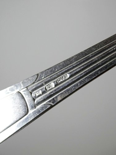 6 Fourchettes tridents vintages/anciennes métal argenté style art déco SFAM
