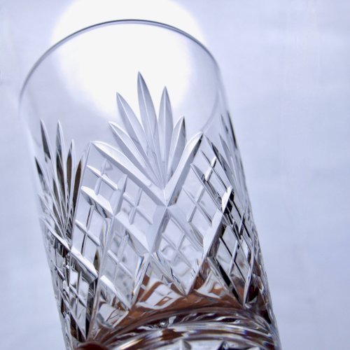 6 grands verres en cristal de Montbronn soufflés bouche collection Blois