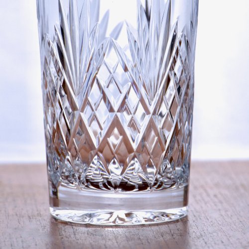 6 grands verres en cristal de Montbronn soufflés bouche collection Blois