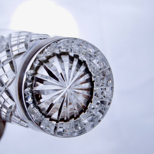 6 grands verres en cristal de Montbronn soufflés bouche collection Blois