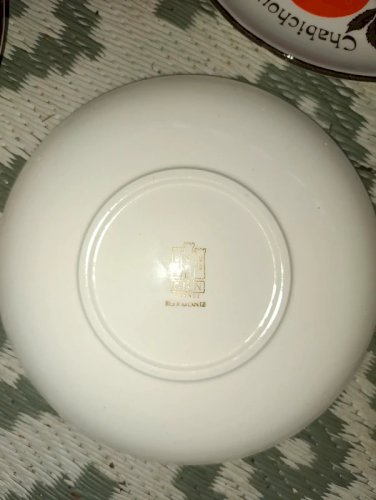 6 magnifiques assiettes à fromage/salade céramique GIEN modèle Harmonie en bon etat