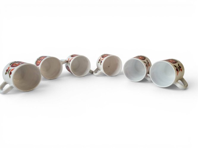6 mugs mobil vintage