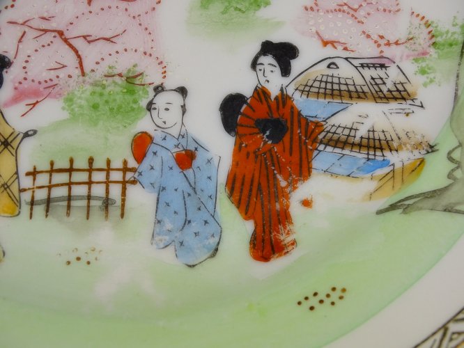 -6 PETITES ASSIETTES PORCELAINE MADE IN JAPAN EAC HAND PAINTED COLLECTION   D