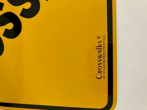 6 ⚜️ Plaque Métal Panther Crossing Crosswalks By Atlas Screen Printing 30X30 Cm