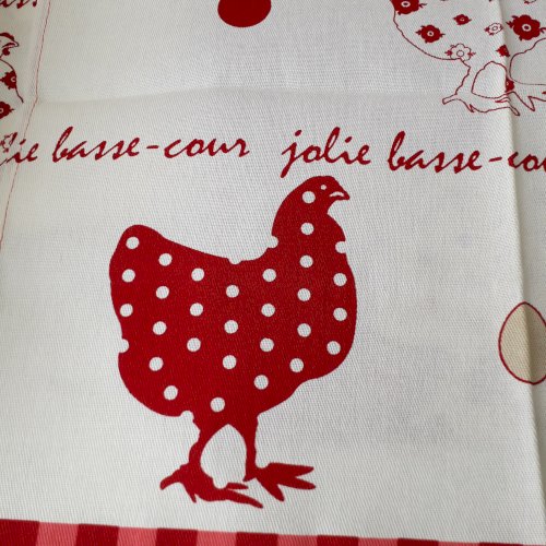 6 serviettes poules