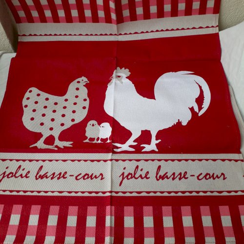 6 serviettes poules