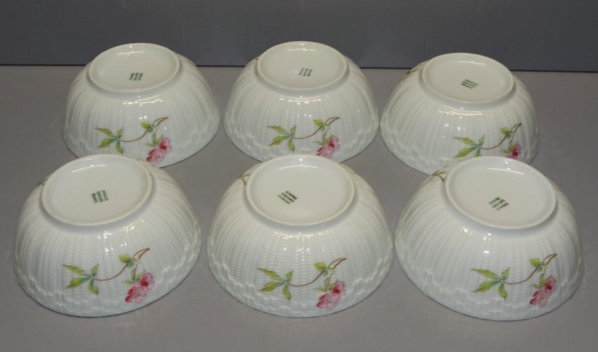 -6 TASSES PETIS BOLS PORCELAINE de LIMOGES COLLECTION VITRINE déco TABLE   D